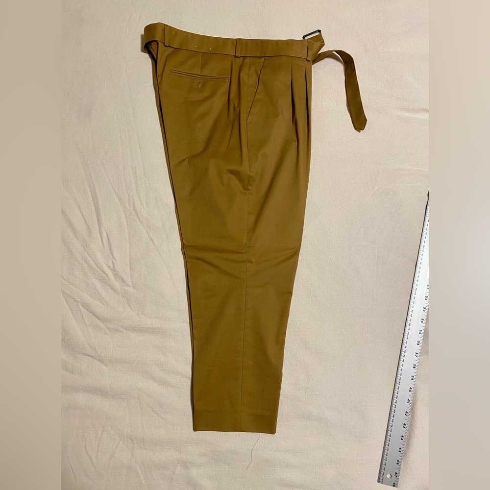 Express mens cropped belted dress pants